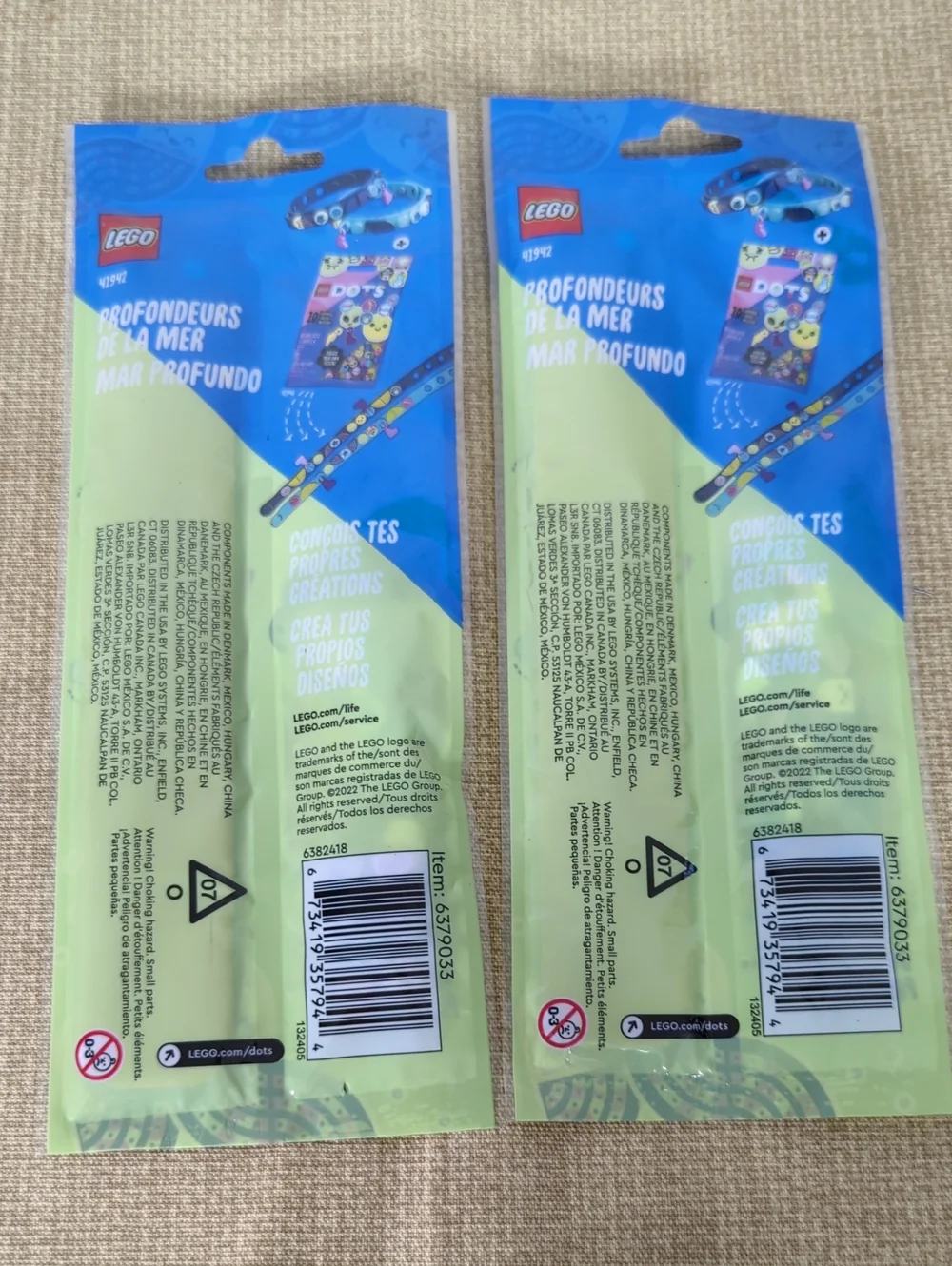 LEGO Dots Into The Deep Bracelet Kit Set Of 2 Packs (Each Pack Makes 2)